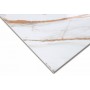 Płytka marmuropodobna biała z szarą brązową żyłą Albacete połysk  120x60 - 4
